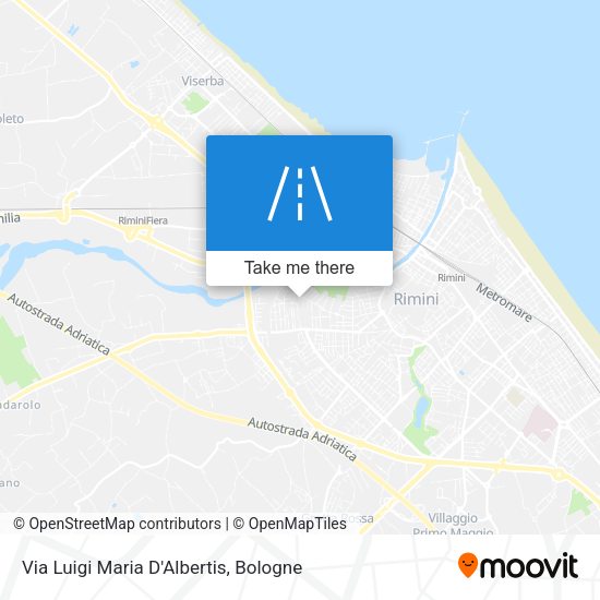 Via Luigi Maria D'Albertis map