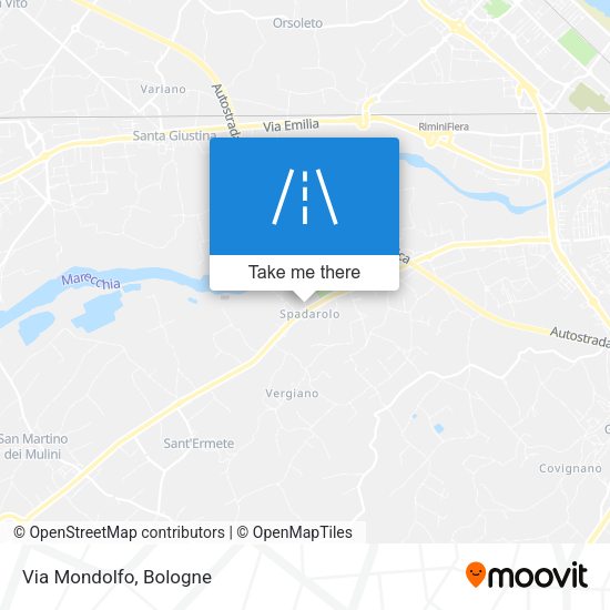 Via Mondolfo map