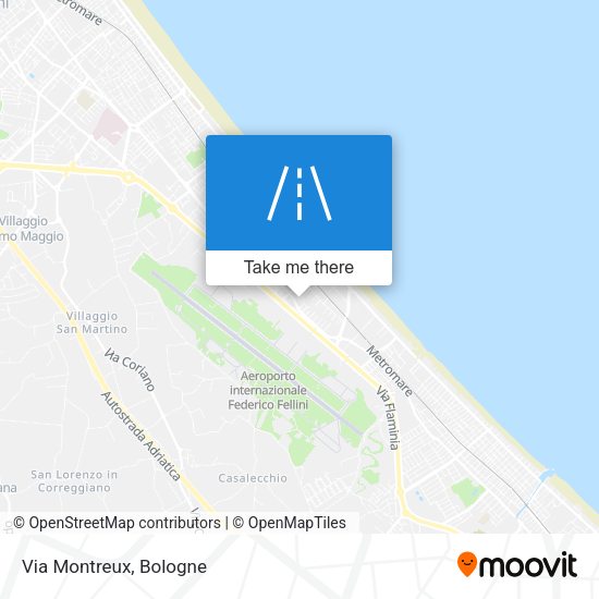 Via Montreux map