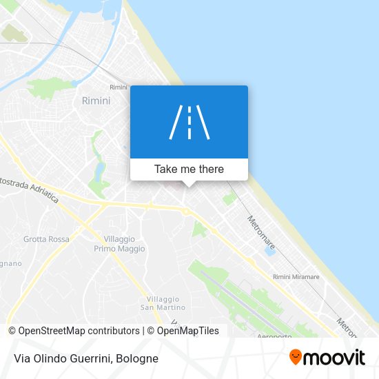 Via Olindo Guerrini map