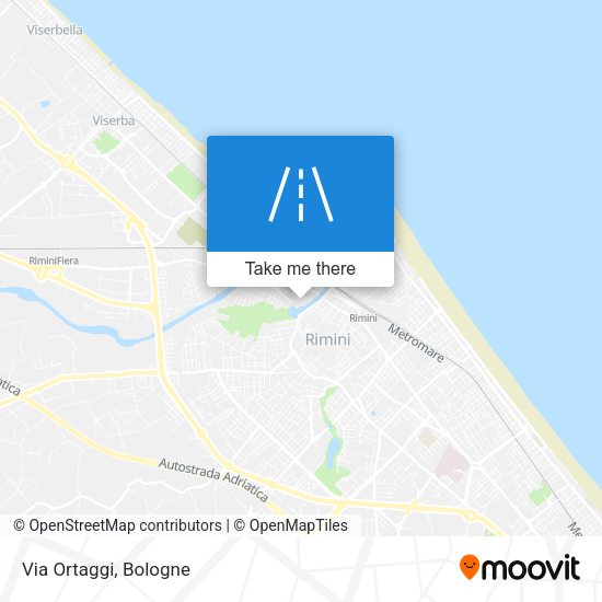 Via Ortaggi map