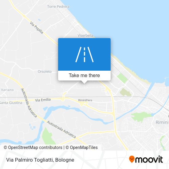 Via Palmiro Togliatti map