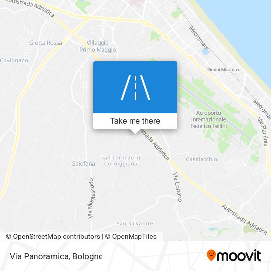 Via Panoramica map