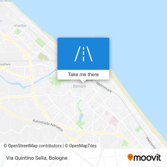 Via Quintino Sella map