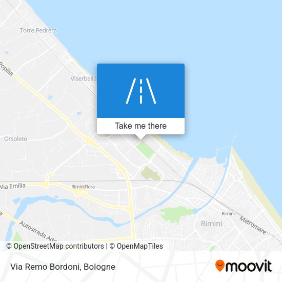 Via Remo Bordoni map