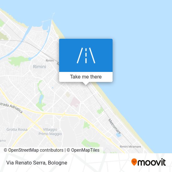 Via Renato Serra map
