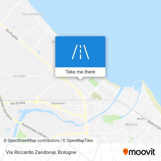 Via Riccardo Zandonai map