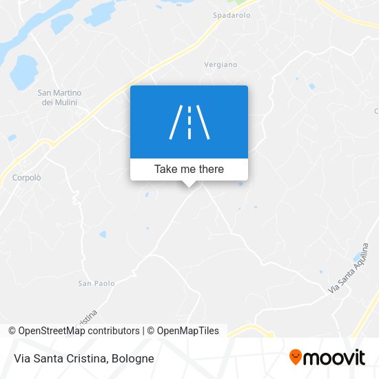 Via Santa Cristina map