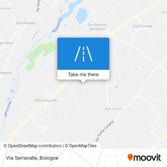 Via Serravalle map