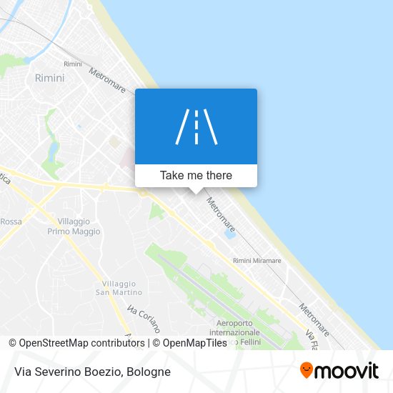 Via Severino Boezio map
