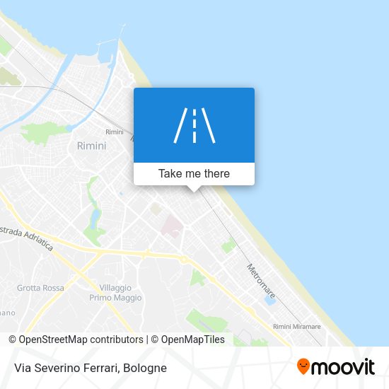 Via Severino Ferrari map