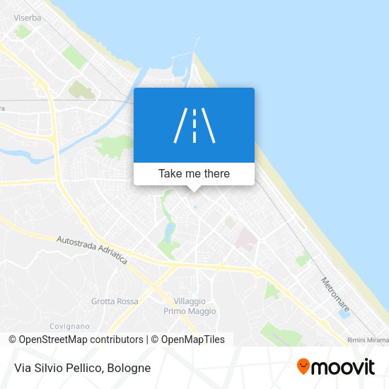 Via Silvio Pellico map