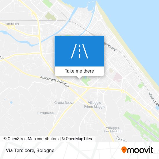 Via Tersicore map