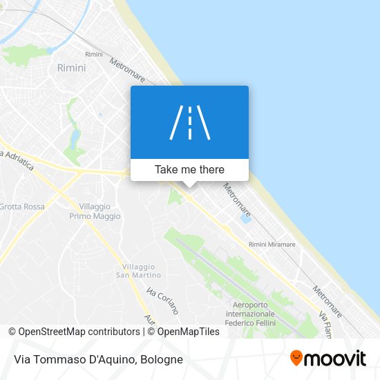 Via Tommaso D'Aquino map