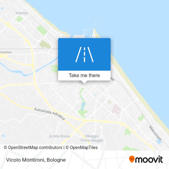 Vicolo Montironi map