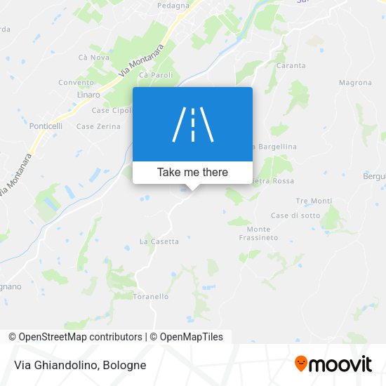 Via Ghiandolino map