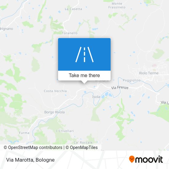 Via Marotta map