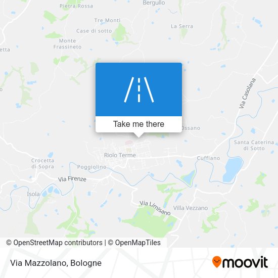 Via Mazzolano map