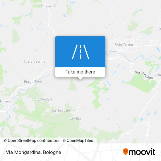 Via Mongardina map