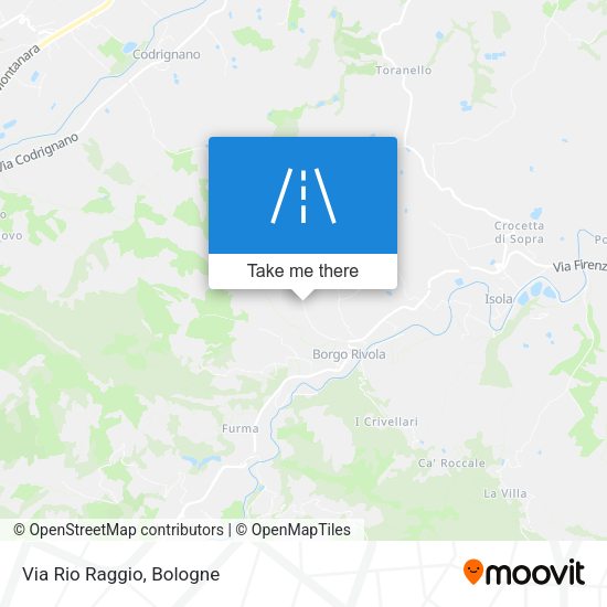 Via Rio Raggio map