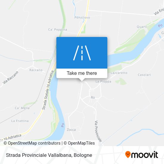Strada Provinciale Vallalbana map