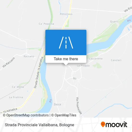 Strada Provinciale Vallalbana map