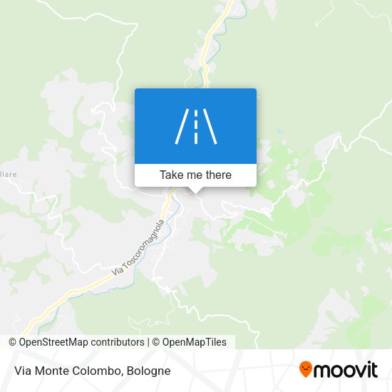 Via Monte Colombo map