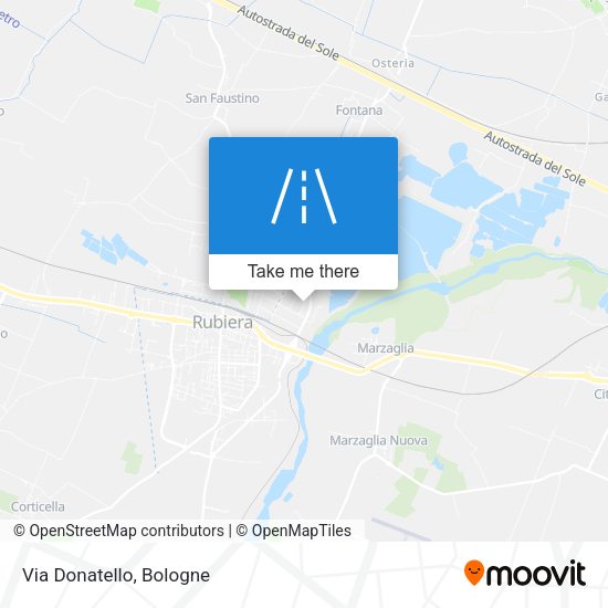 Via Donatello map