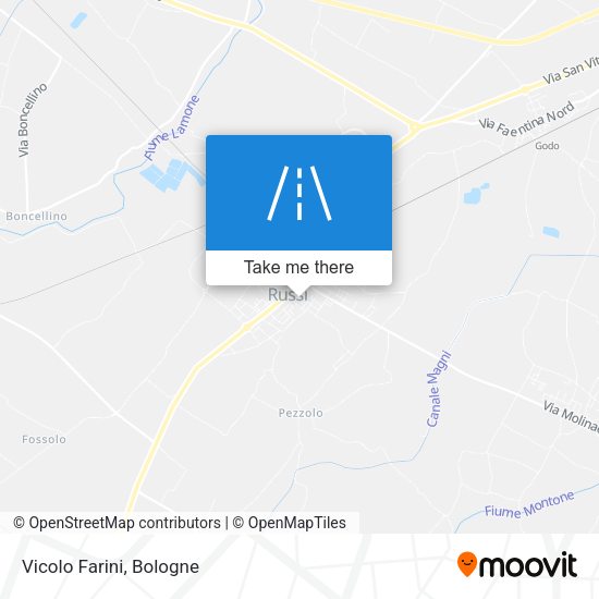 Vicolo Farini map