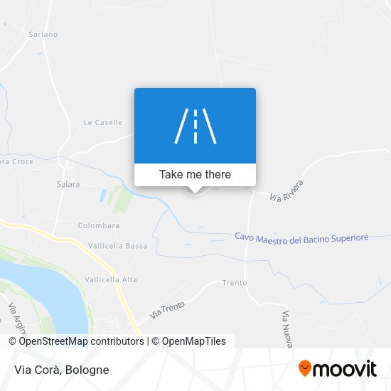 Via Corà map