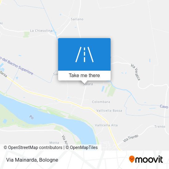 Via Mainarda map