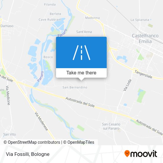 Via Fossili map