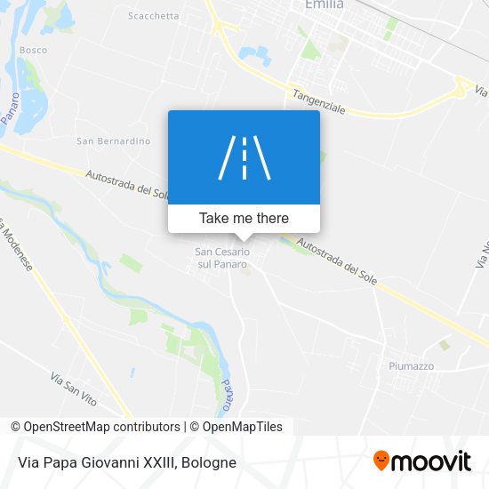 Via Papa Giovanni XXIII map