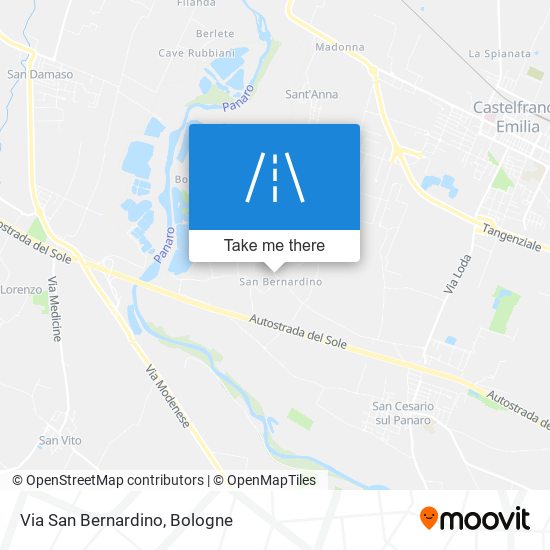 Via San Bernardino map