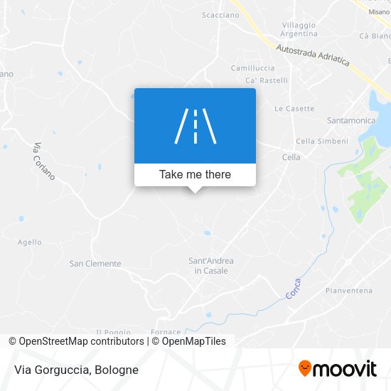 Via Gorguccia map