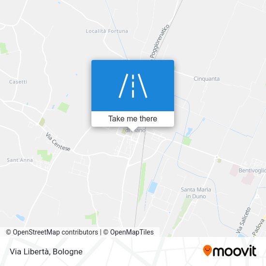 Via Libertà map