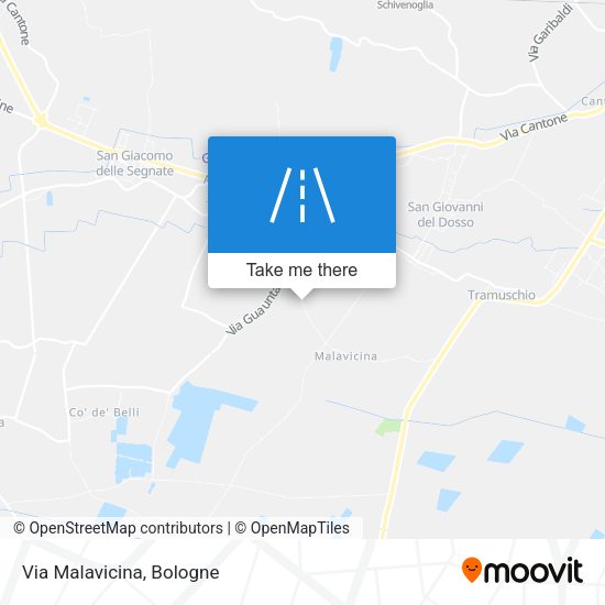 Via Malavicina map