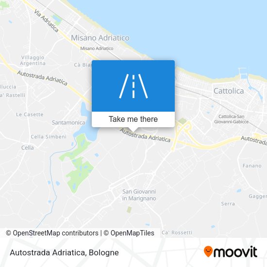 Autostrada Adriatica map