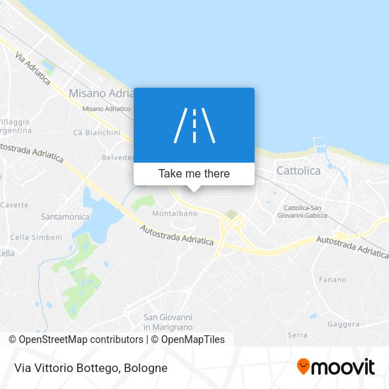 Via Vittorio Bottego map