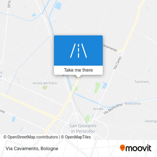 Via Cavamento map