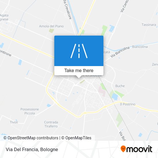 Via Del Francia map