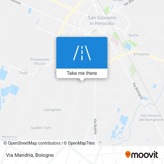 Via Mandria map