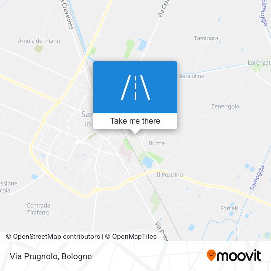 Via Prugnolo map