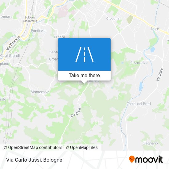 Via Carlo Jussi map
