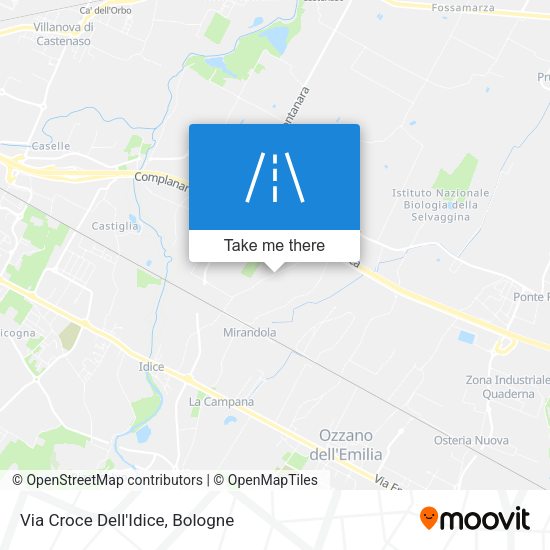 Via Croce Dell'Idice map