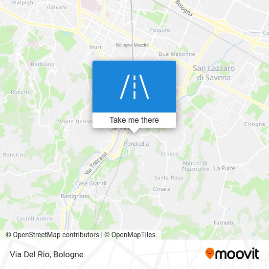 Via Del Rio map