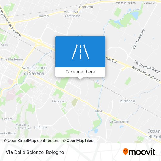 Via Delle Scienze map