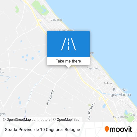 Strada Provinciale 10 Cagnona map