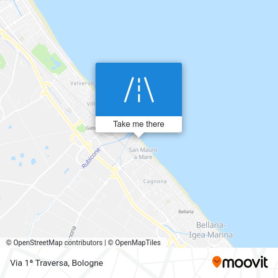 Via 1ª Traversa map