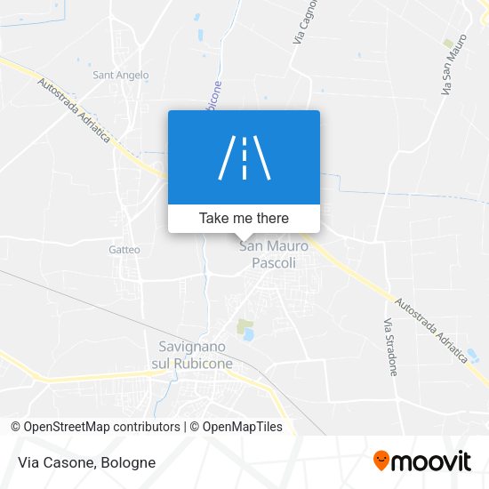 Via Casone map